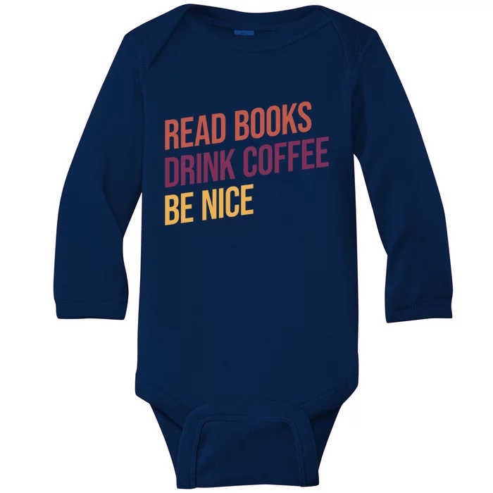 BookLover Coffee And Books Bookworm Gift Baby Long Sleeve Bodysuit