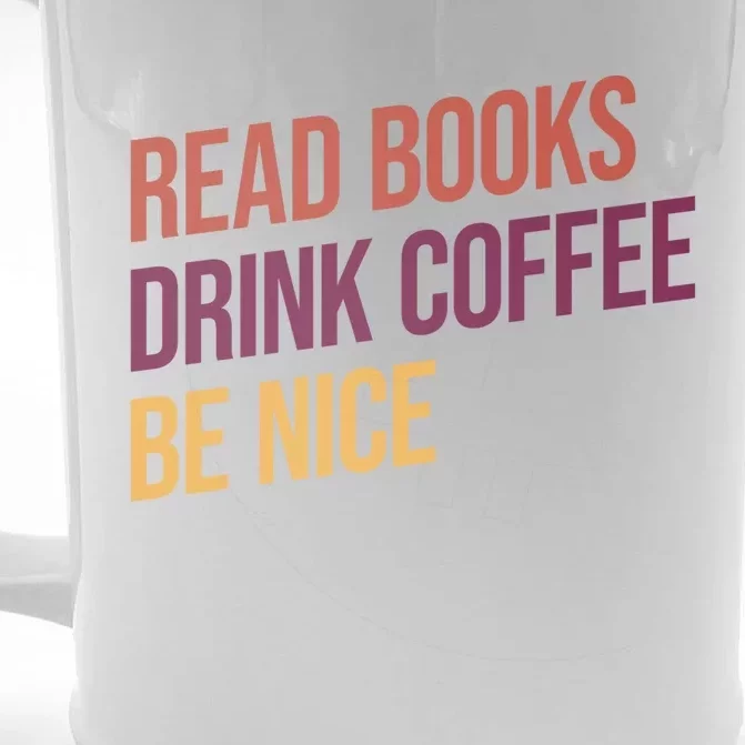 BookLover Coffee And Books Bookworm Gift Front & Back Beer Stein