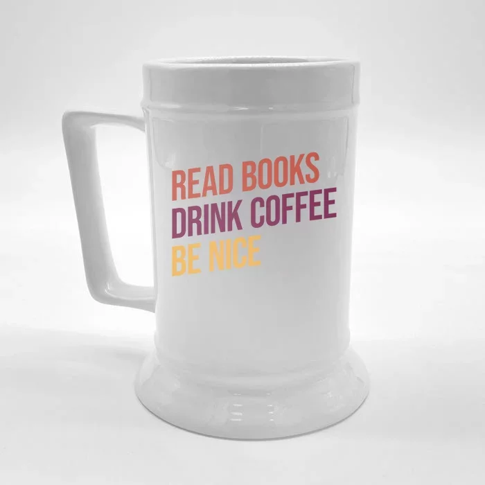 BookLover Coffee And Books Bookworm Gift Front & Back Beer Stein