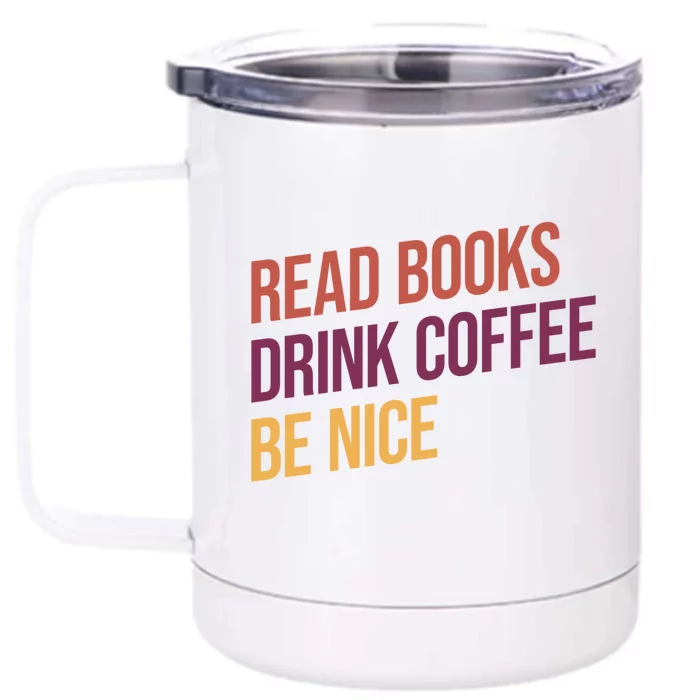 BookLover Coffee And Books Bookworm Gift Front & Back 12oz Stainless Steel Tumbler Cup