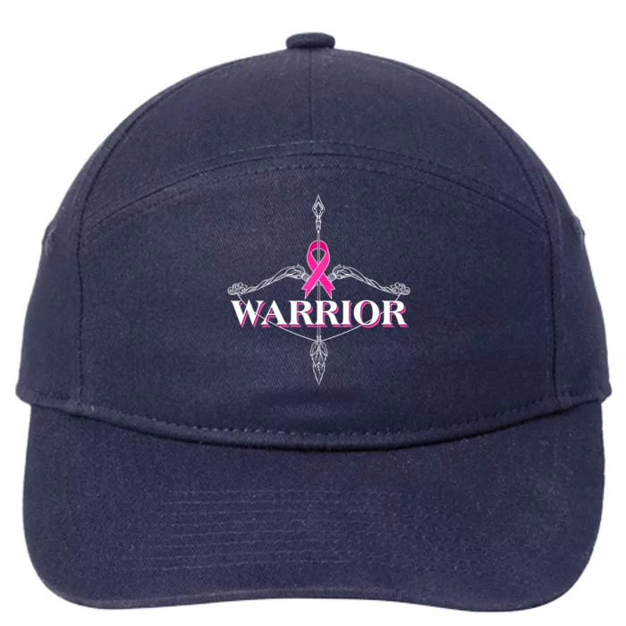 Breast Cancer Awareness Warrior Vintage Bow And Arrow 7-Panel Snapback Hat