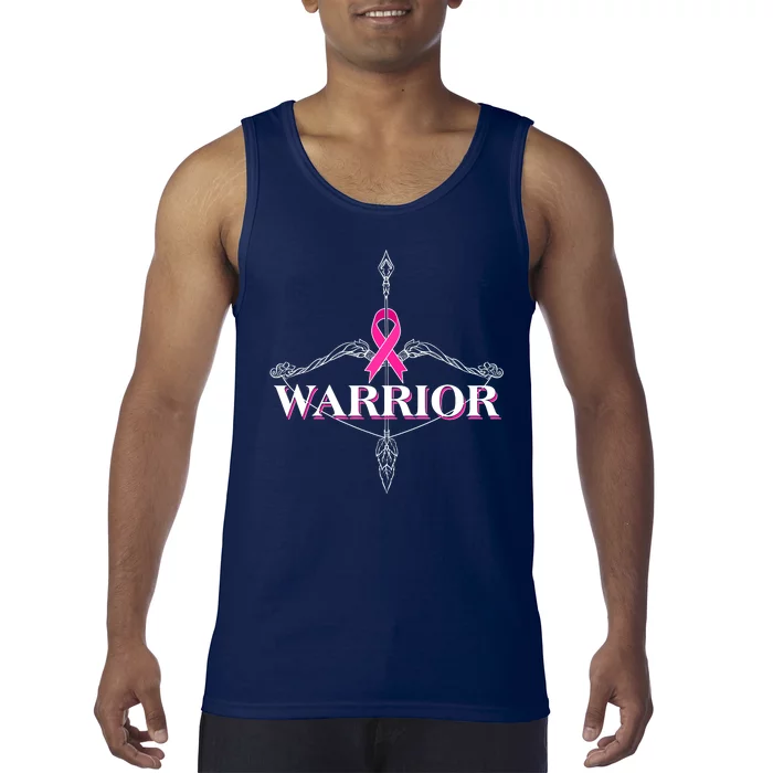 Breast Cancer Awareness Warrior Vintage Bow And Arrow Tank Top