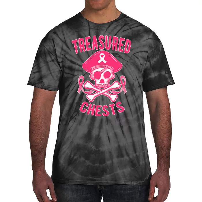 Breast Cancer Awareness Treasured Chests Ribbon Tie-Dye T-Shirt