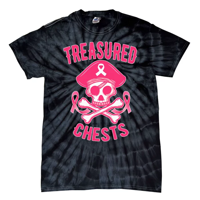 Breast Cancer Awareness Treasured Chests Ribbon Tie-Dye T-Shirt