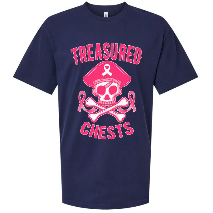 Breast Cancer Awareness Treasured Chests Ribbon Sueded Cloud Jersey T-Shirt