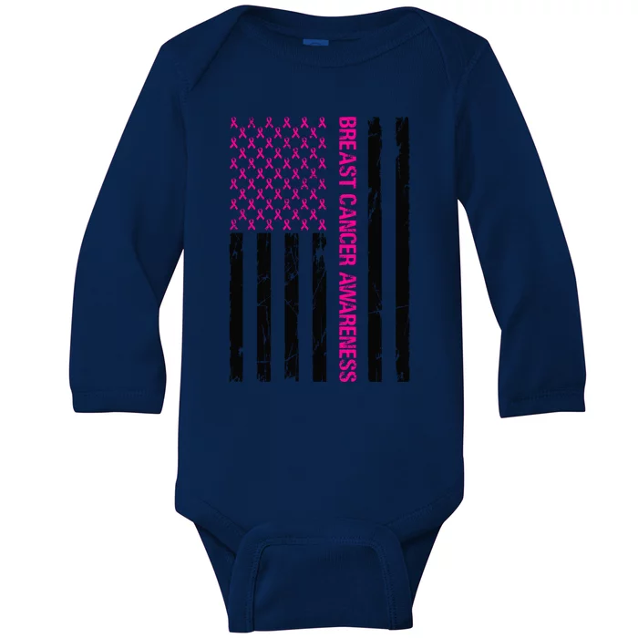 Breast Cancer Awareness Baby Long Sleeve Bodysuit