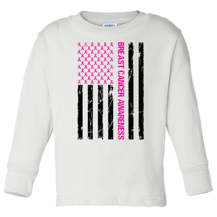 Breast Cancer Awareness Toddler Long Sleeve Shirt