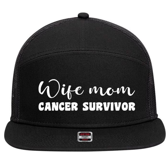 Brest Cancer Awareness T , W 7 Panel Mesh Trucker Snapback Hat