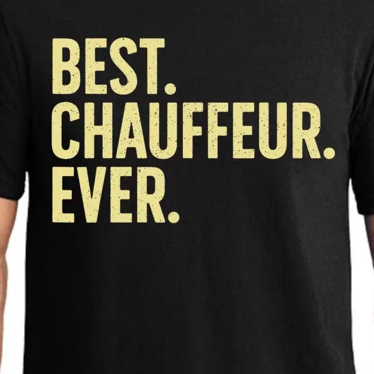 Best Chauffeur Art Dad Job Taxi Limo Driver Pajama Set