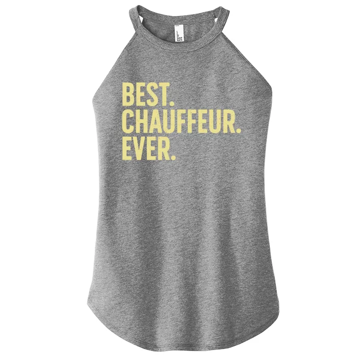 Best Chauffeur Art Dad Job Taxi Limo Driver Women’s Perfect Tri Rocker Tank