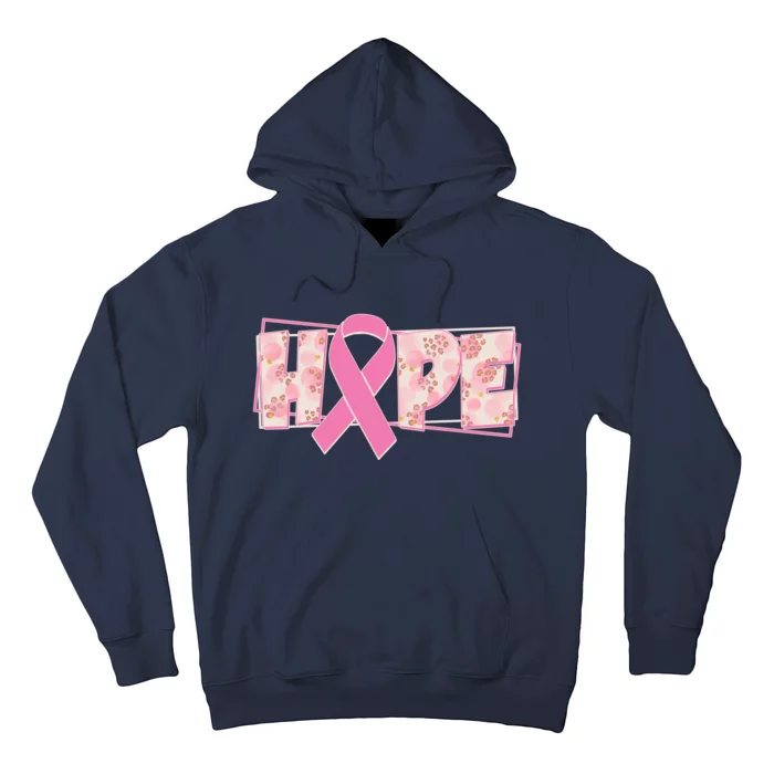 Breast Cancer Awareness Hope Leopard Print Hoodie