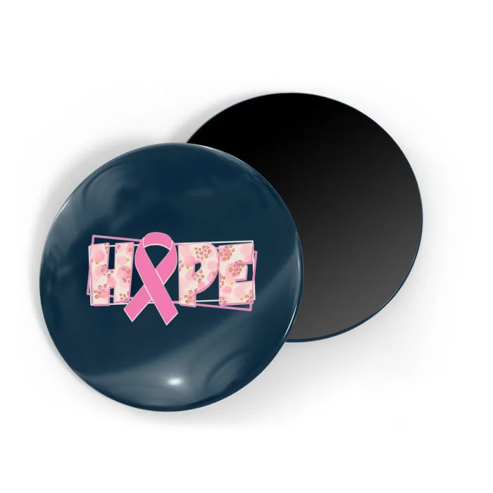 Breast Cancer Awareness Hope Leopard Print Magnet