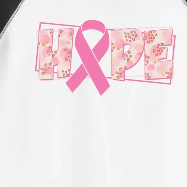 Breast Cancer Awareness Hope Leopard Print Toddler Fine Jersey T-Shirt