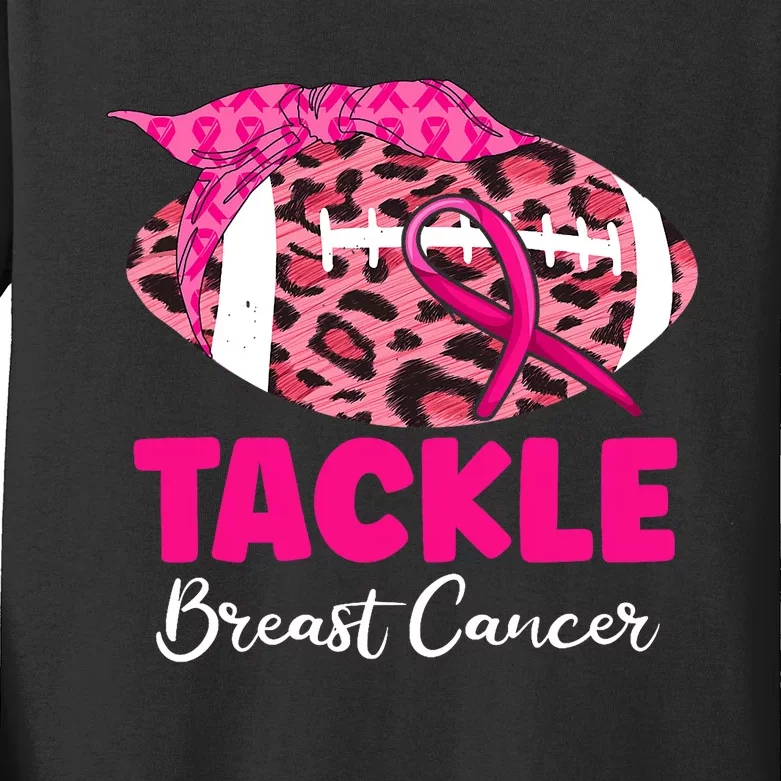 Breast Cancer Awareness Breast Cancer Warrior Support Kids Long Sleeve Shirt