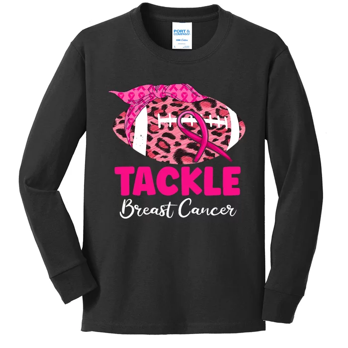 Breast Cancer Awareness Breast Cancer Warrior Support Kids Long Sleeve Shirt