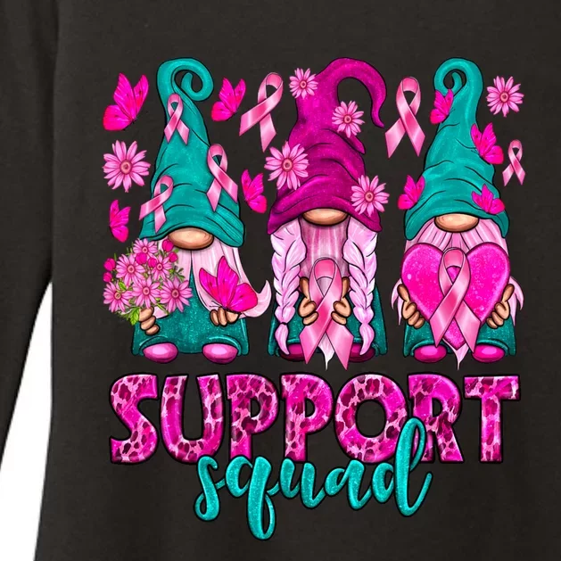 Breast Cancer Awareness For Gnomes Support Squad Womens CVC Long Sleeve Shirt