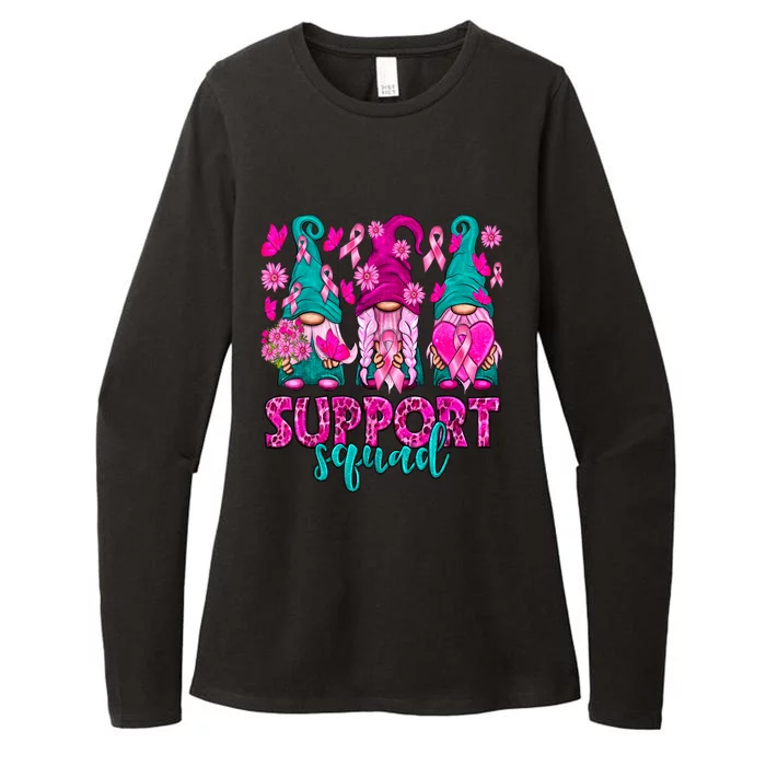 Breast Cancer Awareness For Gnomes Support Squad Womens CVC Long Sleeve Shirt