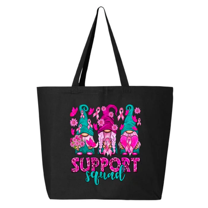 Breast Cancer Awareness For Gnomes Support Squad 25L Jumbo Tote