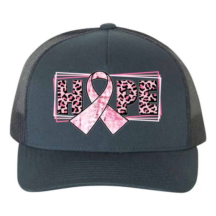 Breast Cancer Awareness Pink Hope Yupoong Adult 5-Panel Trucker Hat