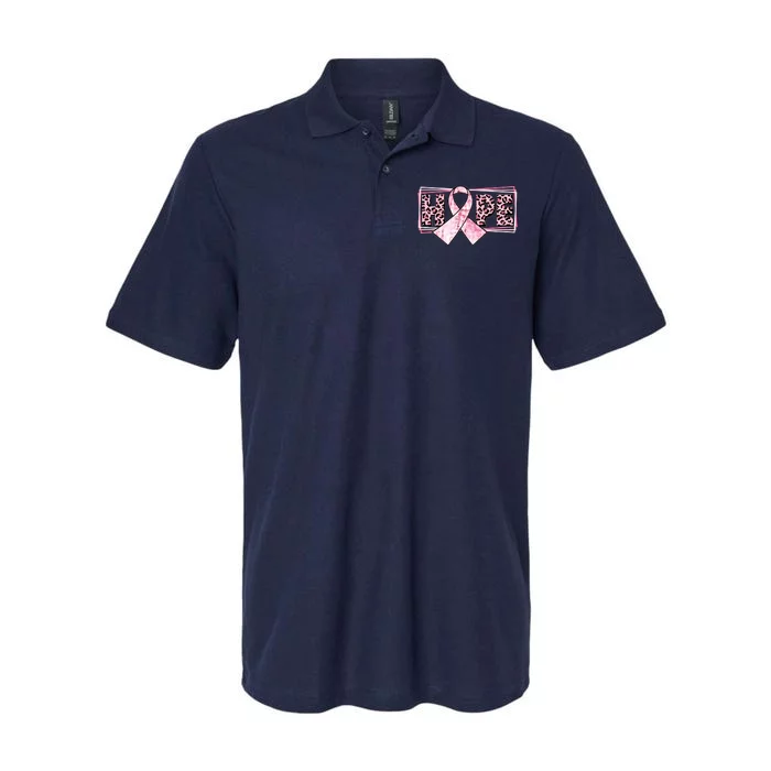 Breast Cancer Awareness Pink Hope Softstyle Adult Sport Polo