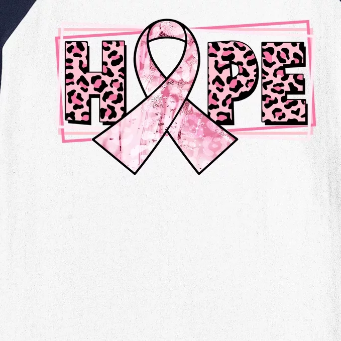 Breast Cancer Awareness Pink Hope Baseball Sleeve Shirt