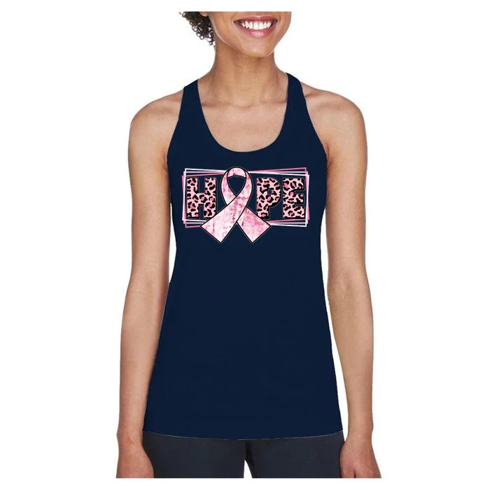 Breast Cancer Awareness Pink Hope Women's Racerback Tank