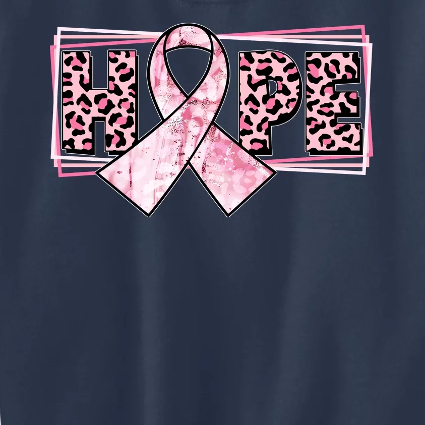 Breast Cancer Awareness Pink Hope Kids Sweatshirt