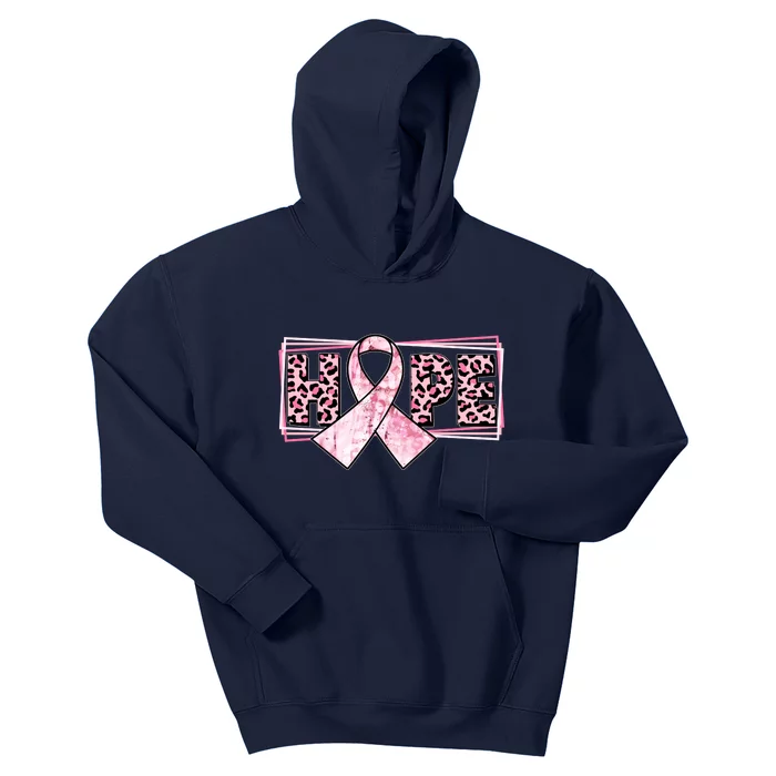 Breast Cancer Awareness Pink Hope Kids Hoodie