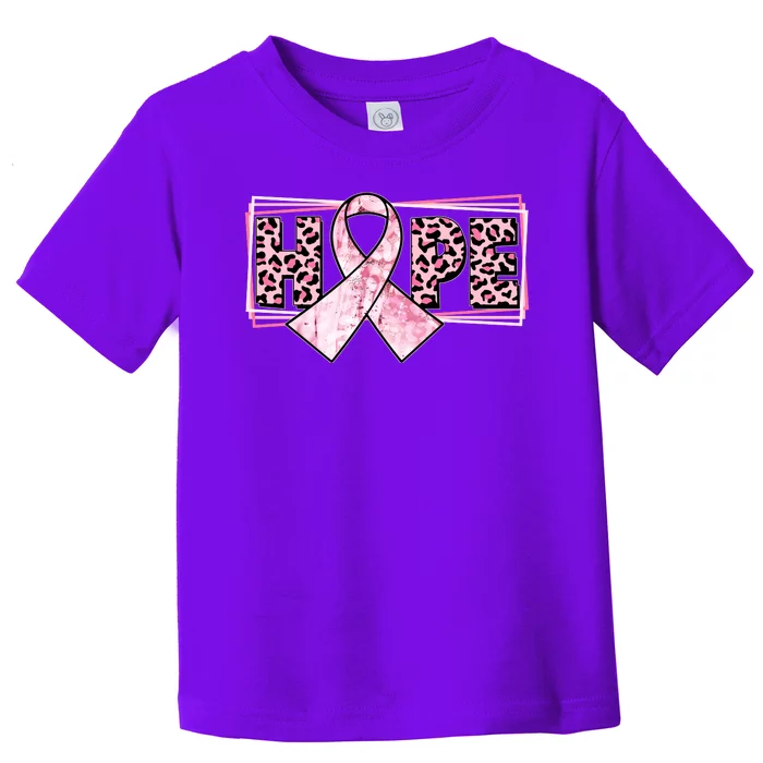 Breast Cancer Awareness Pink Hope Toddler T-Shirt