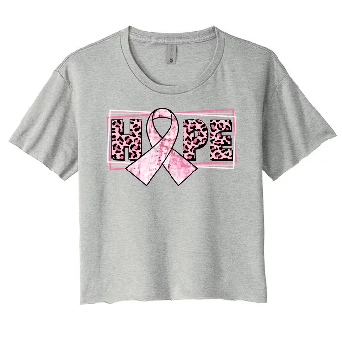 Breast Cancer Awareness Pink Hope Women's Crop Top Tee