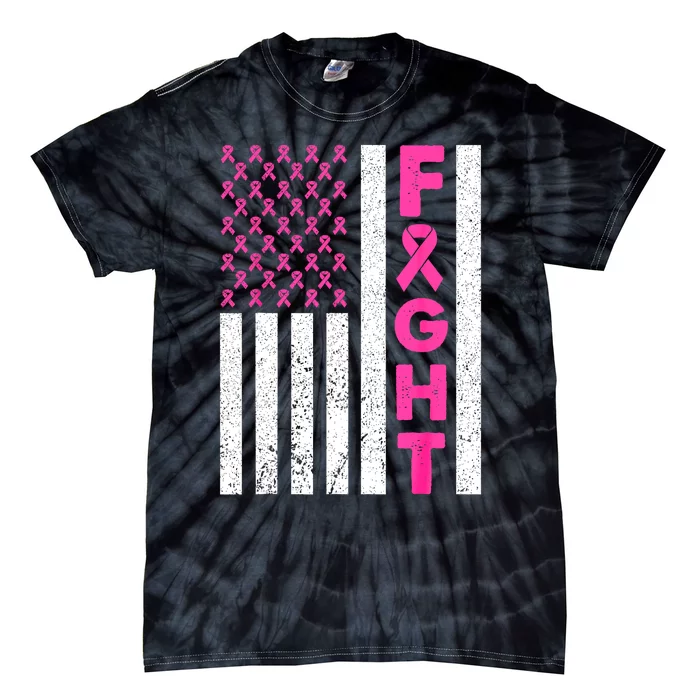 Breast Cancer Awareness Fight Breast Cancer Tie-Dye T-Shirt