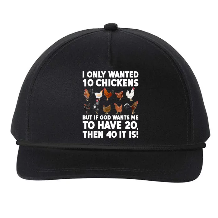 Best Chicken Art Poultry Themed Chicken Farmer Snapback Five-Panel Rope Hat