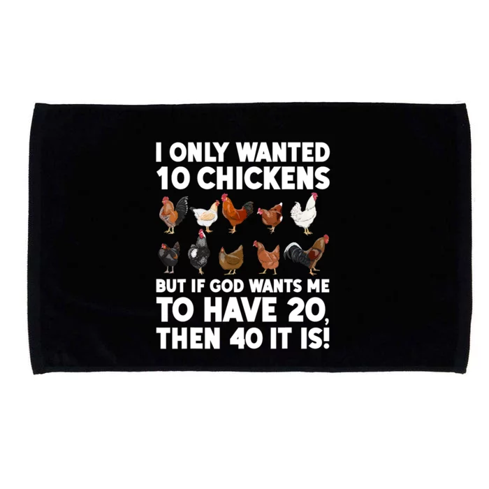 Best Chicken Art Poultry Themed Chicken Farmer Microfiber Hand Towel