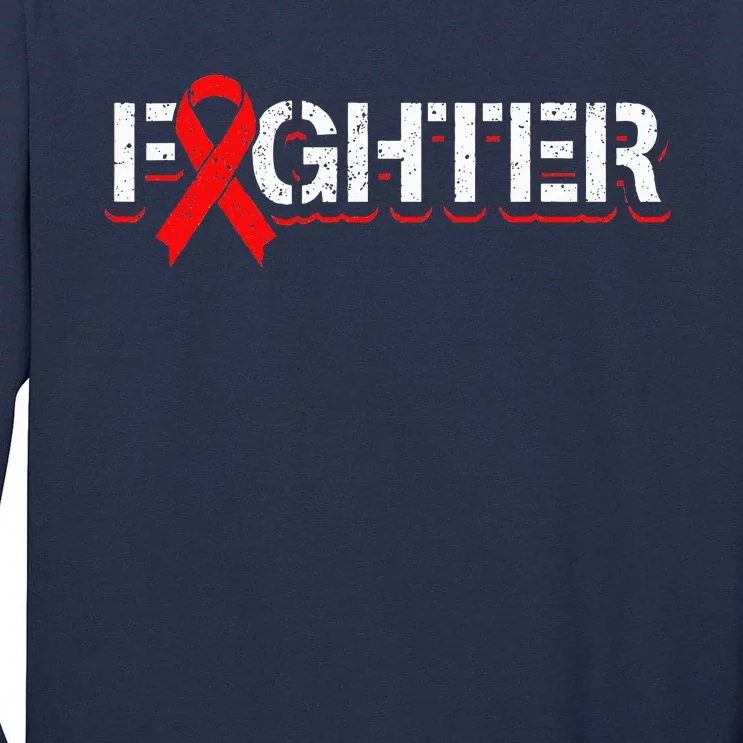 Blood Cancer Awareness Month Red Ribbon Tall Long Sleeve T-Shirt