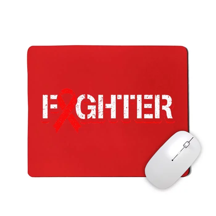 Blood Cancer Awareness Month Red Ribbon Mousepad