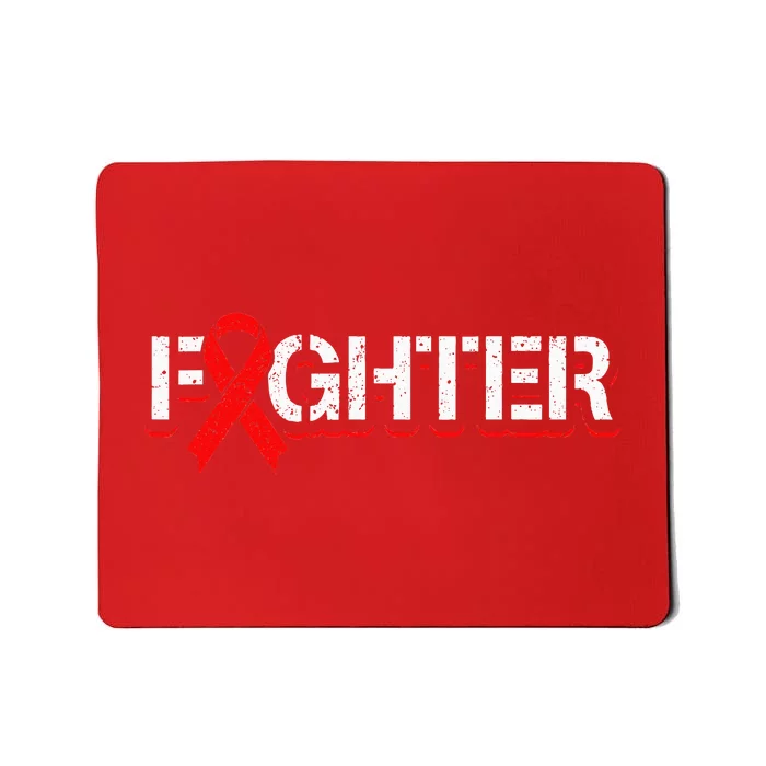 Blood Cancer Awareness Month Red Ribbon Mousepad