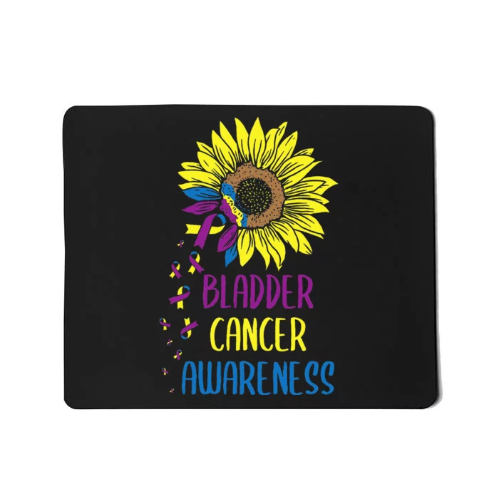 Bladder Cancer Awareness Bladder Cancer Survivor Sunflower Mousepad