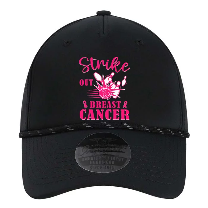 Breast Cancer Awareness Bowling Strike Out Ribbon Performance The Dyno Cap