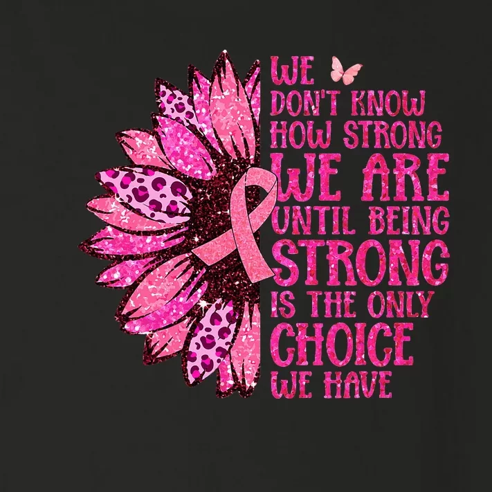 Breast Cancer Awareness Survivor In October We Wear Toddler Long Sleeve Shirt