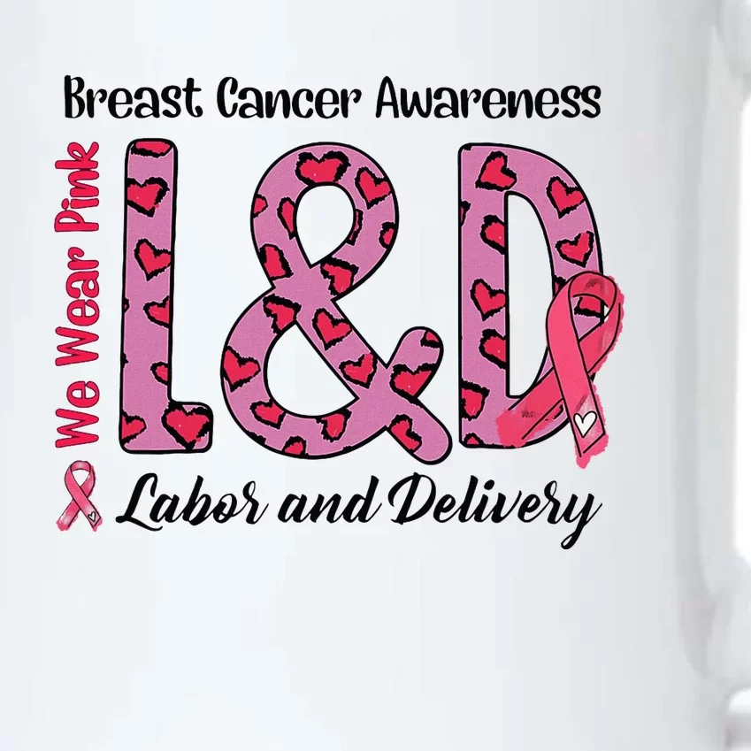 Breast Cancer Awareness Labor And Delivery We Wear L&D Black Color Changing Mug