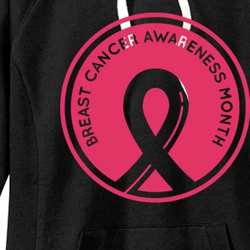 Breast Cancer Awareness Month Support Women's Fleece Hoodie