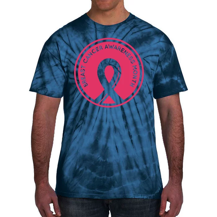 Breast Cancer Awareness Month Support Tie-Dye T-Shirt