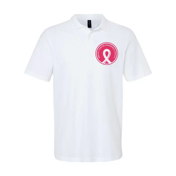 Breast Cancer Awareness Month Support Softstyle Adult Sport Polo