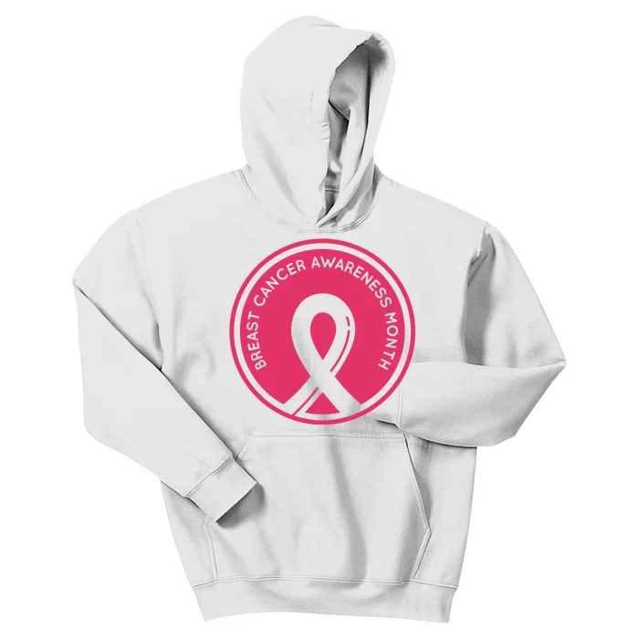 Breast Cancer Awareness Month Support Kids Hoodie