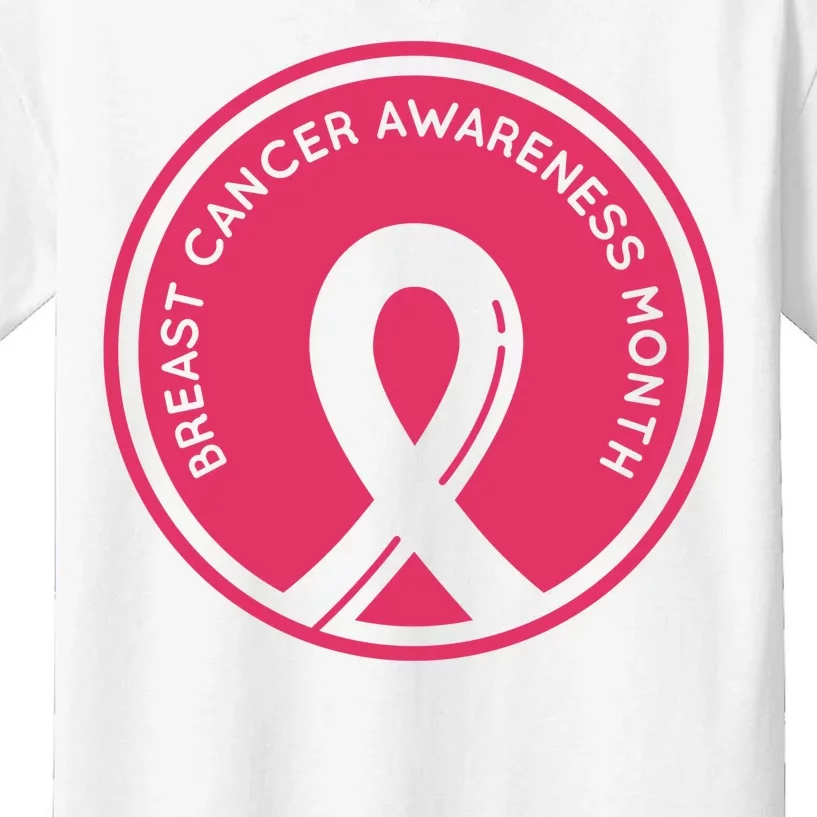 Breast Cancer Awareness Month Support Kids T-Shirt