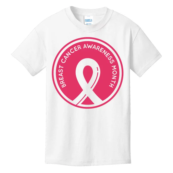 Breast Cancer Awareness Month Support Kids T-Shirt