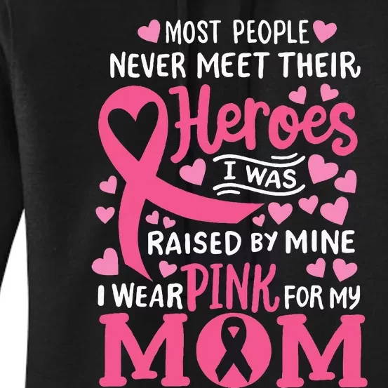 Breast Cancer Awareness Wear For My Mom Women's Pullover Hoodie