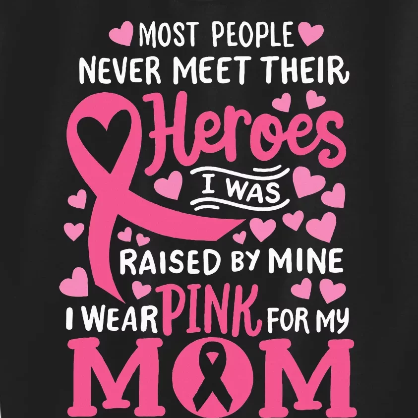 Breast Cancer Awareness Wear For My Mom Kids Sweatshirt