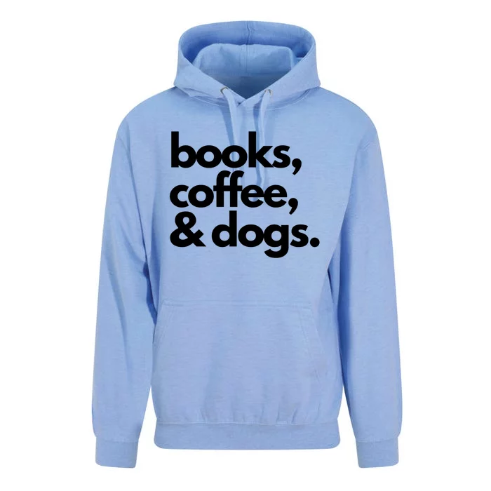 Books Coffee And Dogs Gift Reading Tee Book Lover Dog Mama Gift Unisex Surf Hoodie