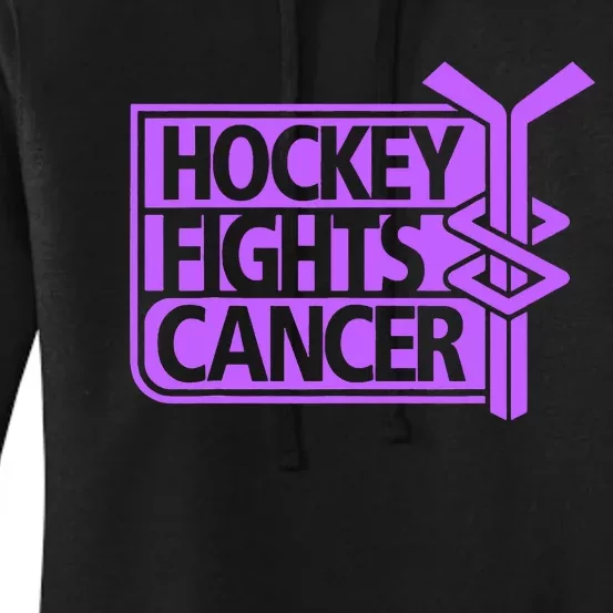 Breast Cancer Awareness Pink hockey stick Women's Pullover Hoodie